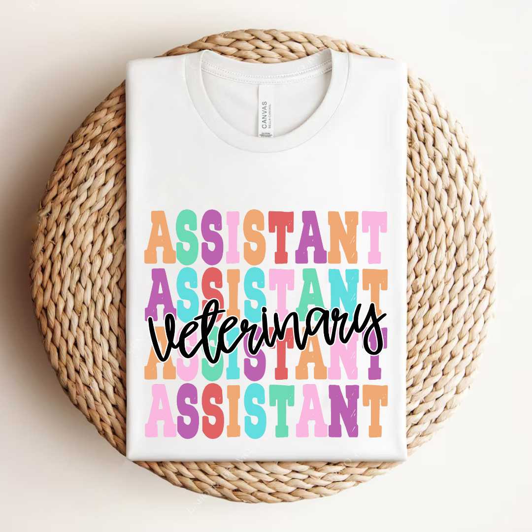 Veterinary Assistant T-Shirt / Vet Medicine / Vet Assistant / Veterinarian Gift / DVM LVT Graduation / Vet Med Staff / Assistant Technician