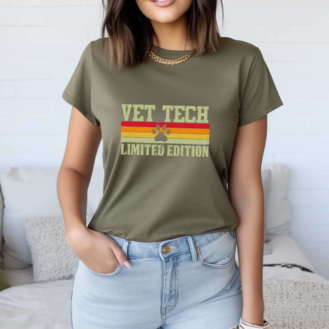Vet Tech Limited Editon T-Shirt / Vet Medicine / Vet Assistant / Veterinarian Gift / DVM LVT Graduation / Vet Med Staff / Assistant Technician